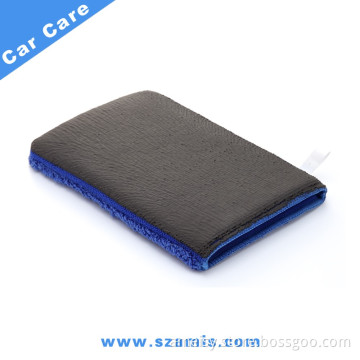 China Heavy Grade Car Wash Microfiber Magic Clay Bar Polishing Glove
